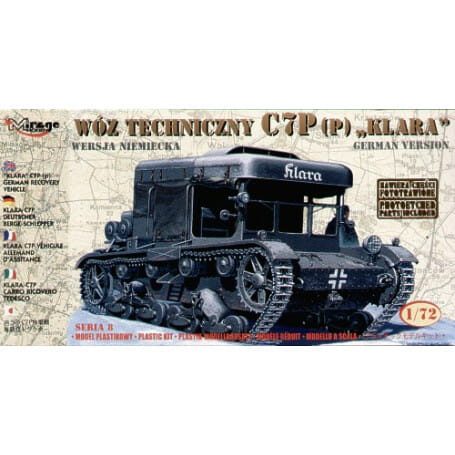 Mirage 1:72 WWII Klara C7P German Recovery Vehicle w.Photo Eched Parts M72892