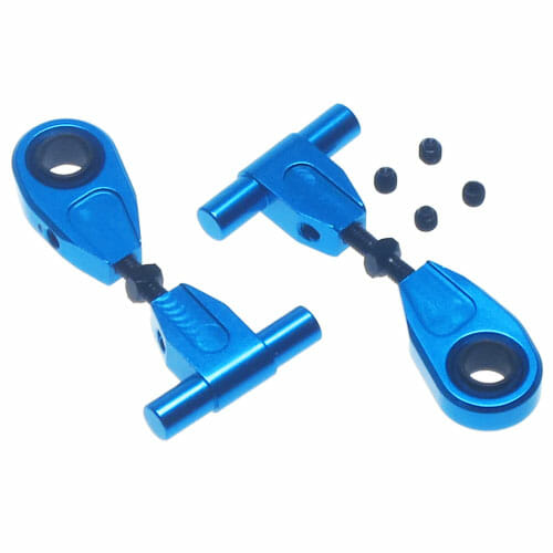 Yeah Racing Aluminium Adjustable Front Upper Arm Set for Tamiya TT02 TT02-003BU
