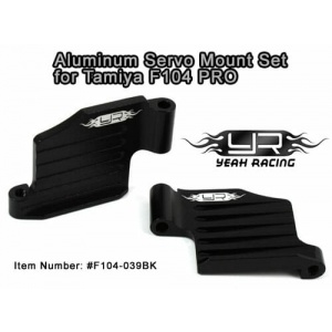 Yeah Racing Aluminium Servo Mount Set ( 2 ) for Tamiya F104 Pro     F104-039