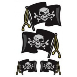 RCP Auto Stikkervel Pirate Flags RCP24060