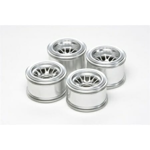 Tamiya F104 Metal Plated Mesh Wheel Set for Rubber Tires    TAM54201