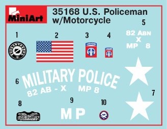 MiniArt 1:35 U.S.Military Policeman w/Motorcycle MA35168 - Afbeelding 5