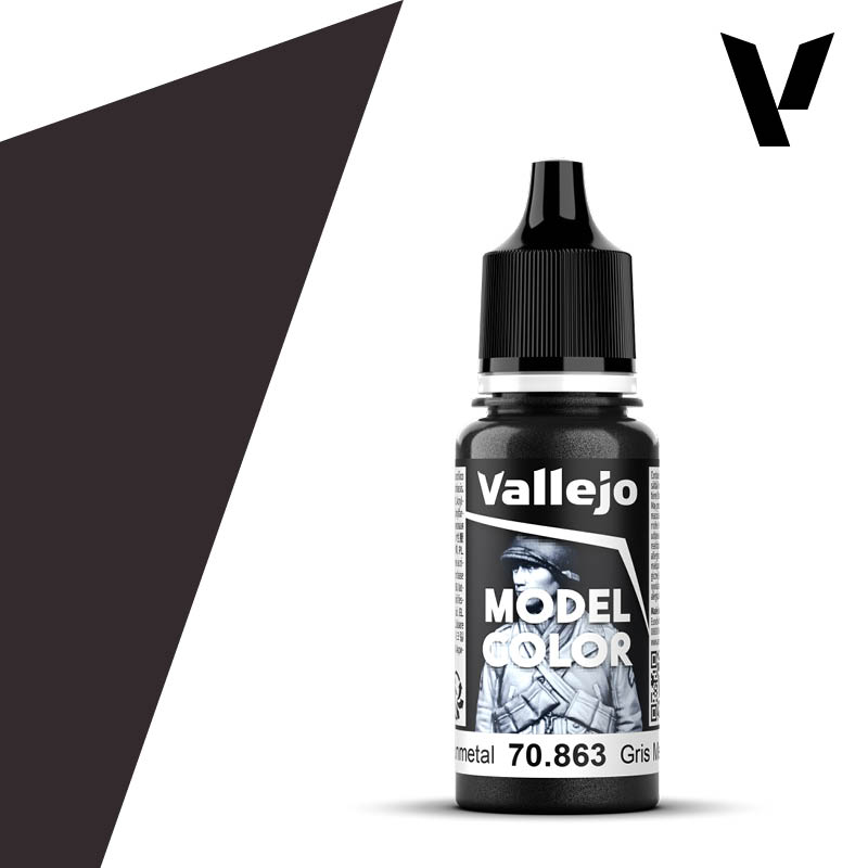 Vallejo Model Color Acryl #198 Gunmetal Grey 18ml VAL70.863