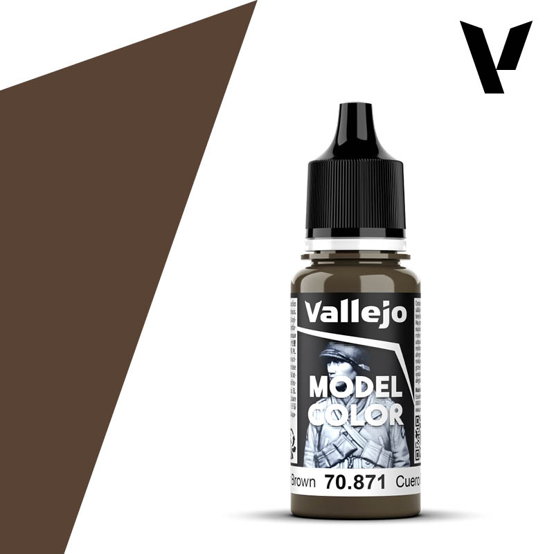 Vallejo Model Color Acryl #144 Leather Brown RAL8027 18ml VAL70.871