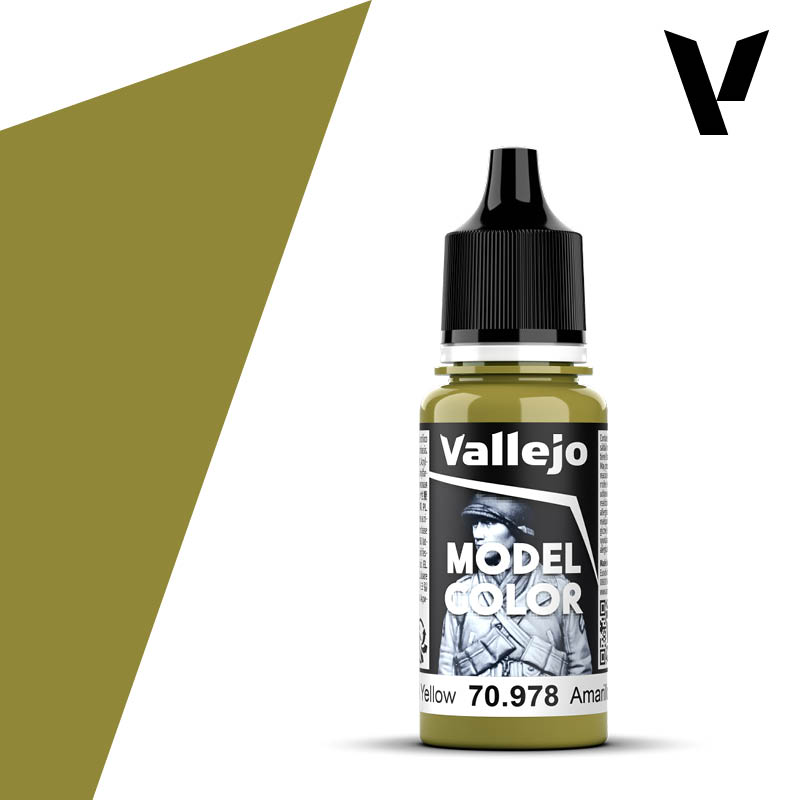 Vallejo Model Color Acryl #120 Dark Yellow RAL7028 18ml VAL70.978