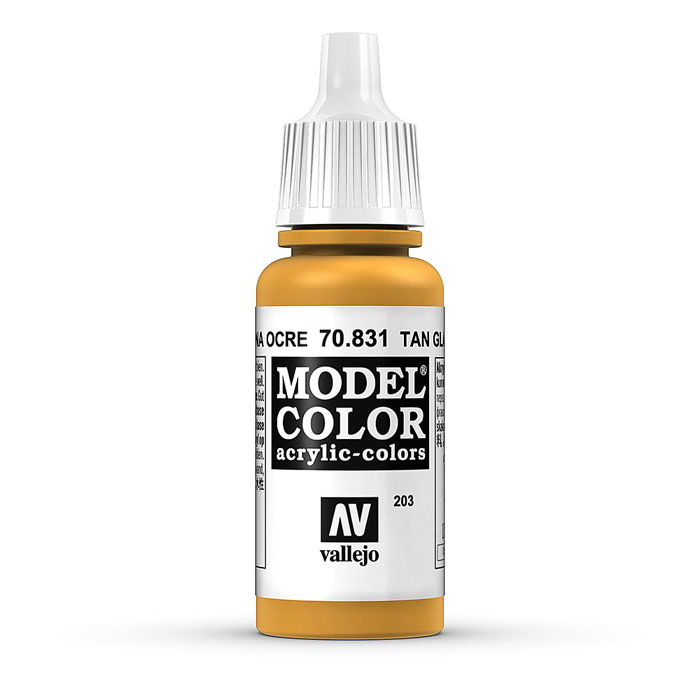Vallejo Model Color Tan Glaze 17ml ( uitloop ) VAL70.831