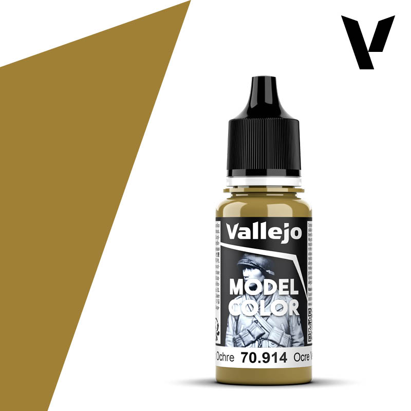 Vallejo Model Color Acryl #132 Green Ochre 17ml VAL70.914