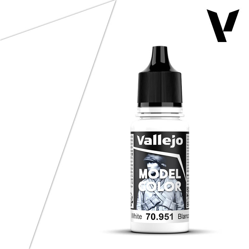 Vallejo Model Color Acryl White #1 RAL9016 RLM21 18ml VAL70.951