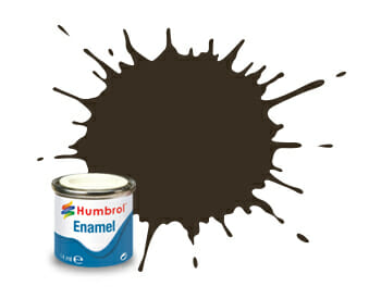 Humbrol Enamel Paint #10 Service Brown Gloss 14ml HAA0117