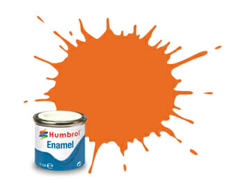 Humbrol Enamel Paint #18 Orange Gloss 14ml HAA0196
