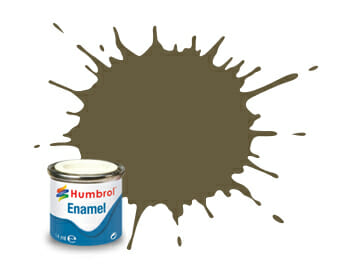 Humbrol Enamel Paint #86 Light Olive Matt 14ml HAA0953