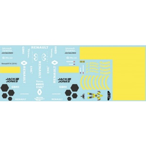 Renault Sponsor Decal Sheet RS16 ( 2016 ) DECAL1308