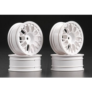 Tamiya 24mm White Mesh Wheels Medium Narrow ( 4 )     TAM53468