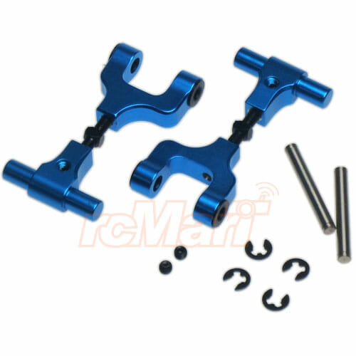 Yeah Racing Alu.Adjustable Rear Upper Arm Set For Tamiya TT-02 TT02-004BU - Afbeelding 2