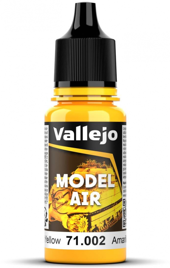 Vallejo Model Air Medium Yellow 18ml VAL71.002