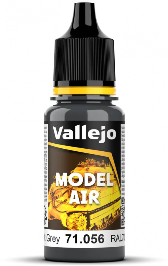 Vallejo Model Air Panzer Dark Grey RAL7021 18ml VAL71.056