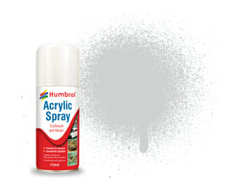 Humbrol Acrylic Spray # 11 Met.Silver HAD6011