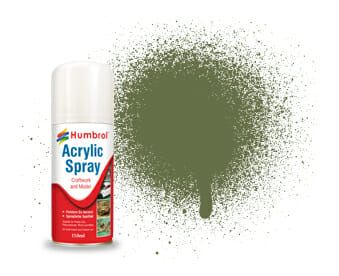 Humbrol Acrylic Spray # 80 Grass Green Matt HAD6080
