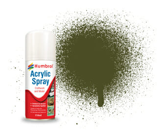 Humbrol Acrylic Spray # 155 Olive Drab Matt HAD6155