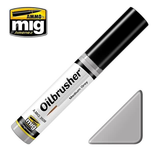 AMMO MIG Oilbrusher Medium Grey MIG3509