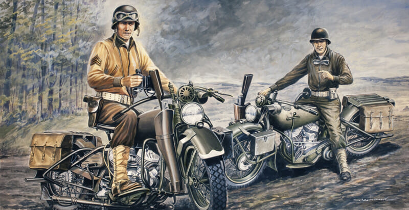 Italeri 1:35 U.S Motorcycles D-Day WWII IT322