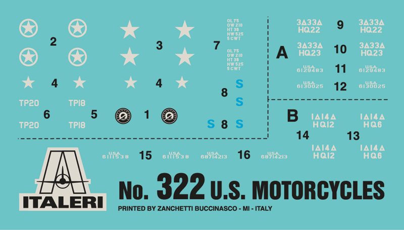 Italeri 1:35 U.S Motorcycles D-Day WWII IT322 - Afbeelding 5