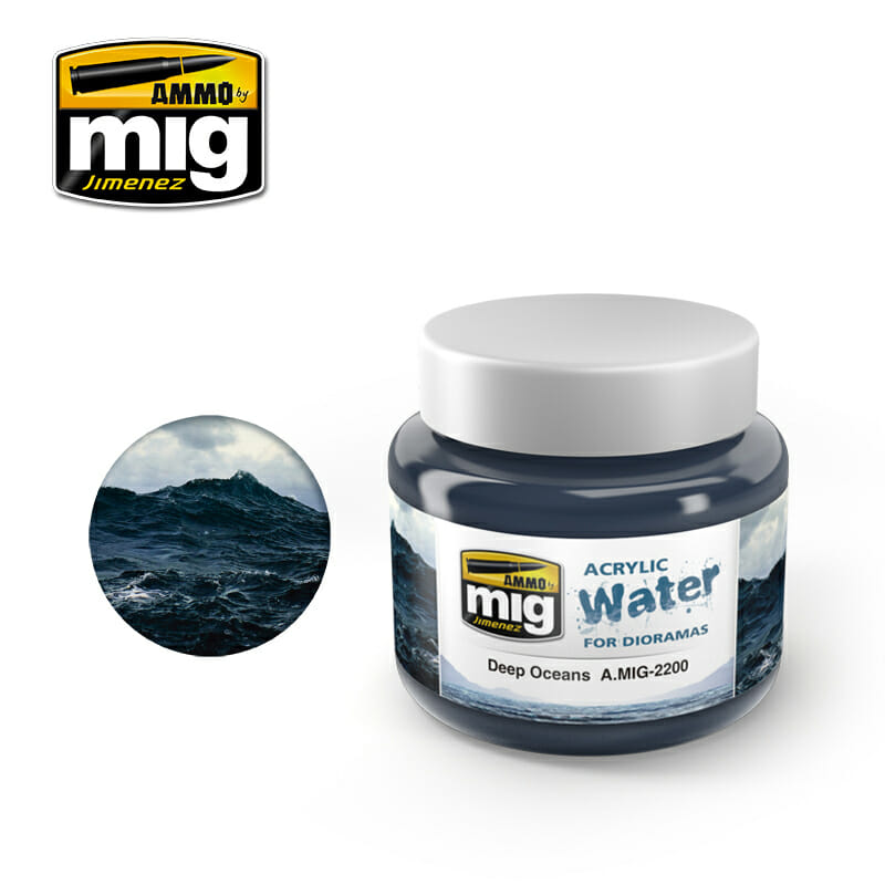 AMMO MIG Acrylic Deep Oceans Waters 250ml MIG2200