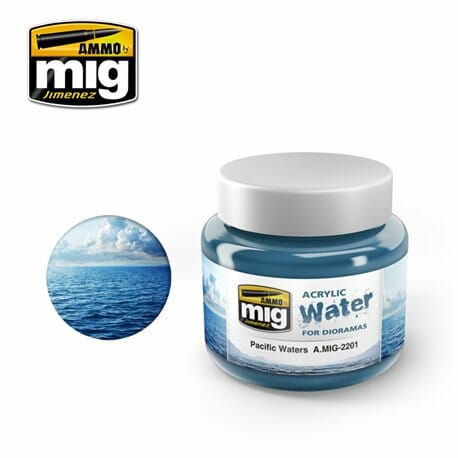 AMMO MIG Acrylic Pacific Waters 250ml MIG2201