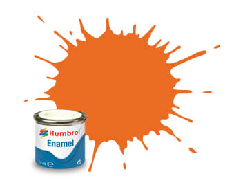 Humbrol Enamel Paint #46 Oranje Mat 14ml HAA0046