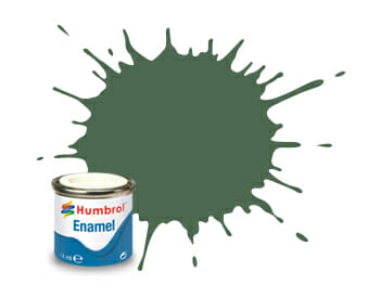 Humbrol Enamel Paint #76 Uniform Groen Mat 14ml HAA0847