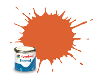 Humbrol Enamel Paint #82 Orange Lining Mat 14ml HAA0905