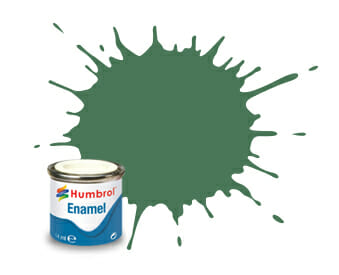 Humbrol Enamel Paint #101 Mid Green Mat 14ml HAA1119