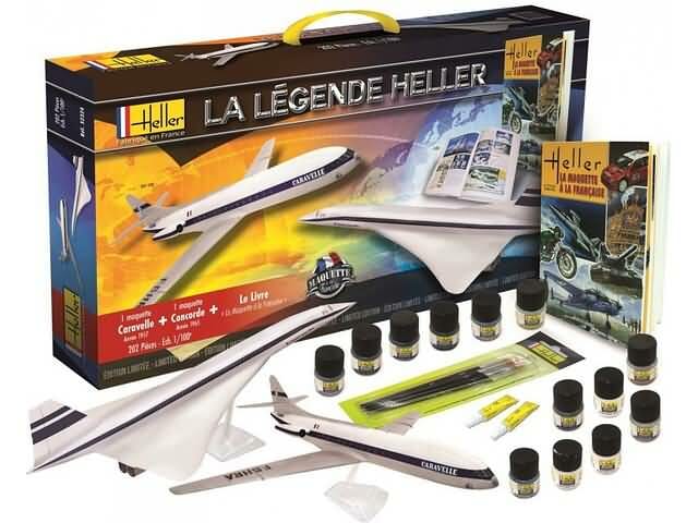 Heller 1:100 Legende Giftset ( Caravelle 1957 + Concorde 1965 ) H52324