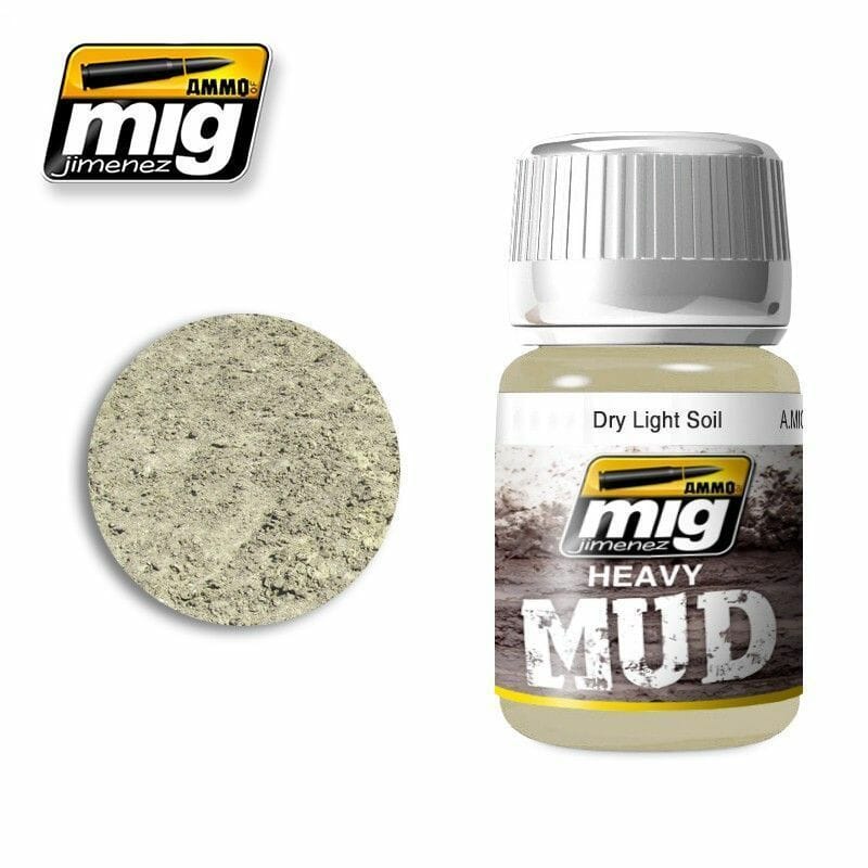 AMMO MIG Heavy Mud Texture Dry Light Soil 35ml MIG1700