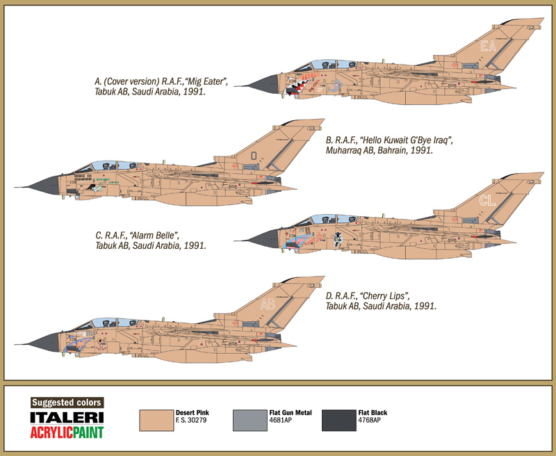 Italeri 1:72 Tornado GR.1 ( Gulf War 25th Anniversary ) IT1384 - Afbeelding 5
