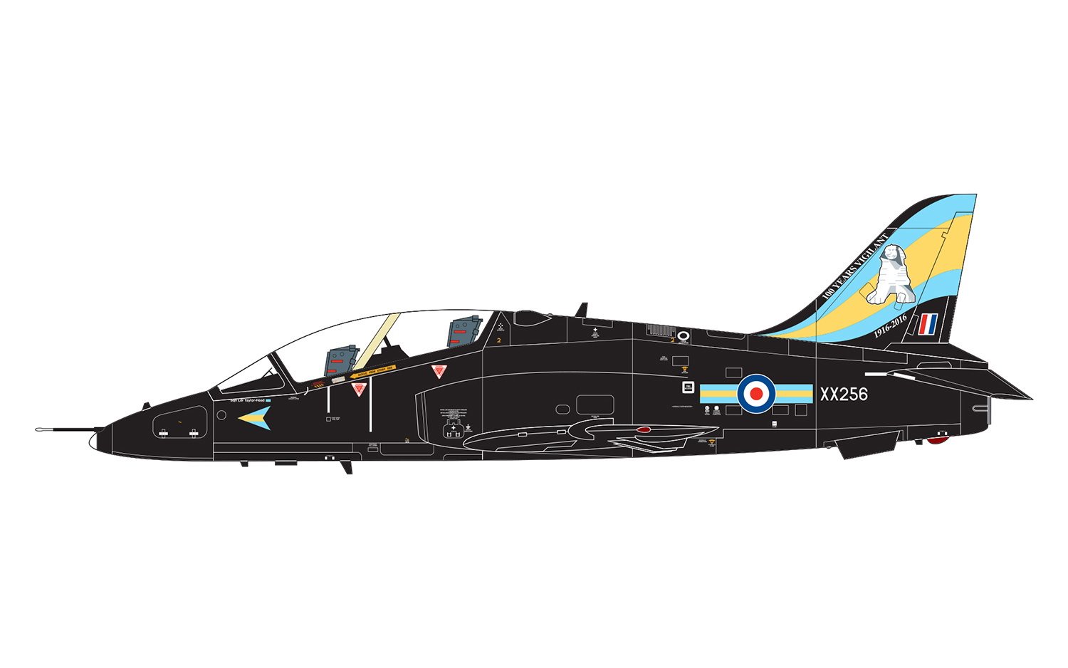 Airfix 1:72 BAe Hawk T.Mk.1A AF03085A - Afbeelding 3