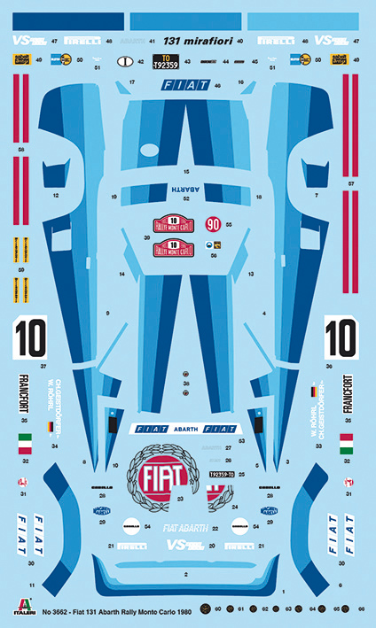 Italeri 1:24 Fiat 131 Abarth Rally IT3662 - Afbeelding 7