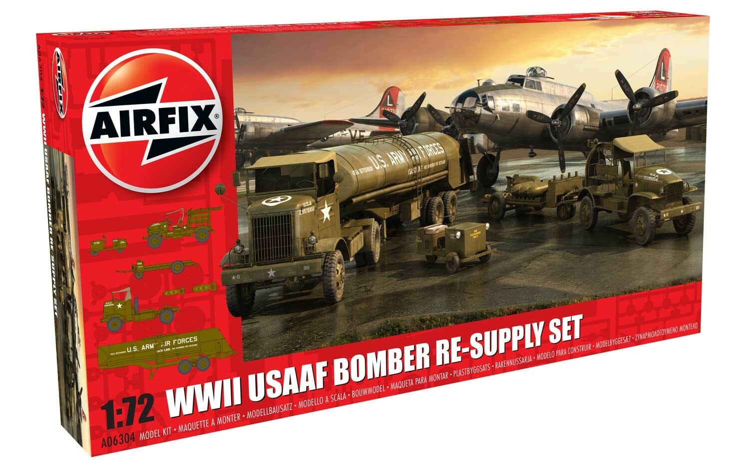 Airfix 1:72 WWII USAAF Bomber Re-Supply Set AF06304
