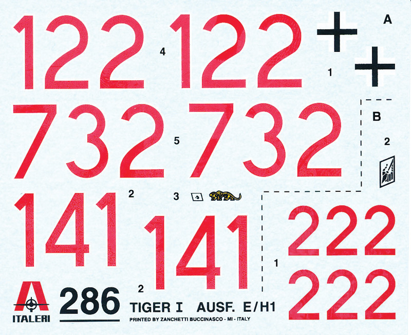 Italeri 1:35 Tiger I Ausf. E / H1 IT286 - Afbeelding 6