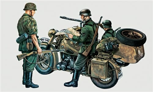 Italeri 1:35 BMW R75 whit Sidecar IT315