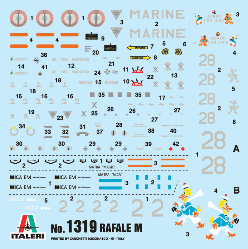 Italeri 1:72 Rafale M Operations Exterieures 2011 IT1319 - Afbeelding 5