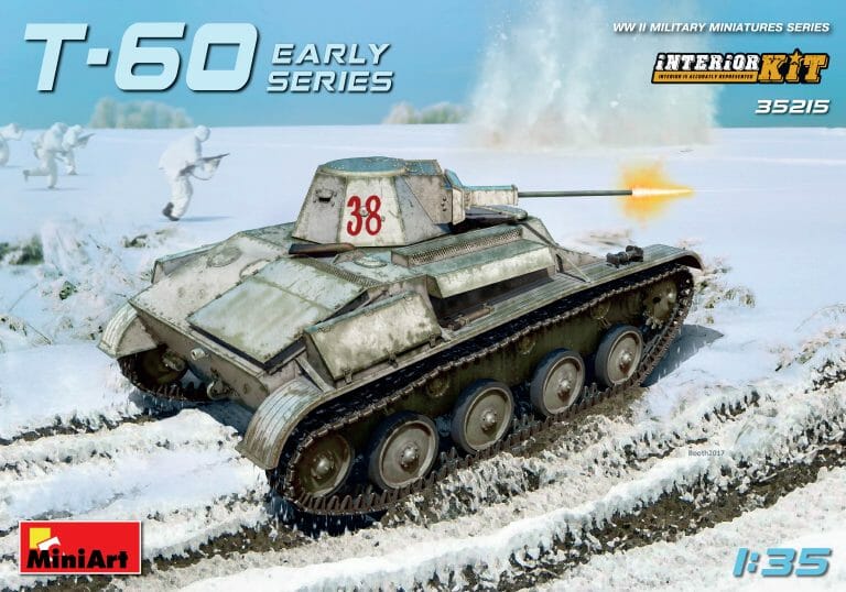 Miniart 1:35 WWII T-60 Early Series. Soviet Light Tank Interior Kit MA35215