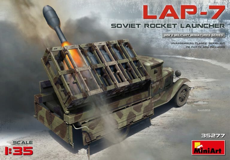 Miniart 1:35 WWII Soviet Rocket Launcher LAP-7 MA35277