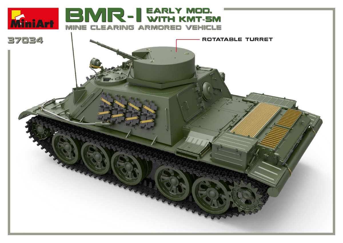 Miniart 1:35 BMR-1 Early Mod. whit KMT-5M MA37034 - Afbeelding 5