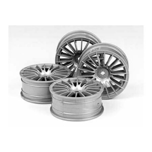 Tamiya 1:10 Medium-Narrow 24mm 18 Spoke Wheels  ( Offset 0 )   TAM51046