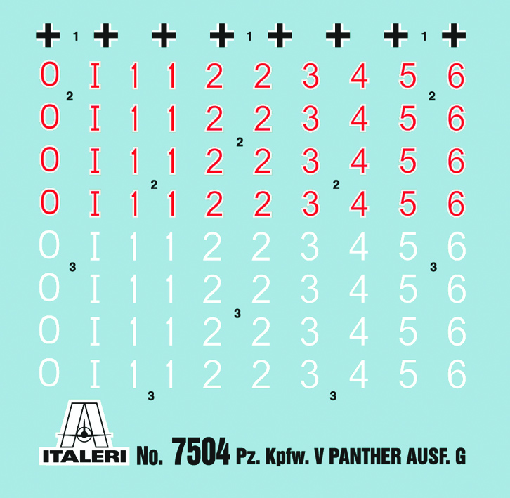 Italeri 1:72 PZ.KPFW.V Panther Ausf. G Fast Assembly IT7504 - Afbeelding 6