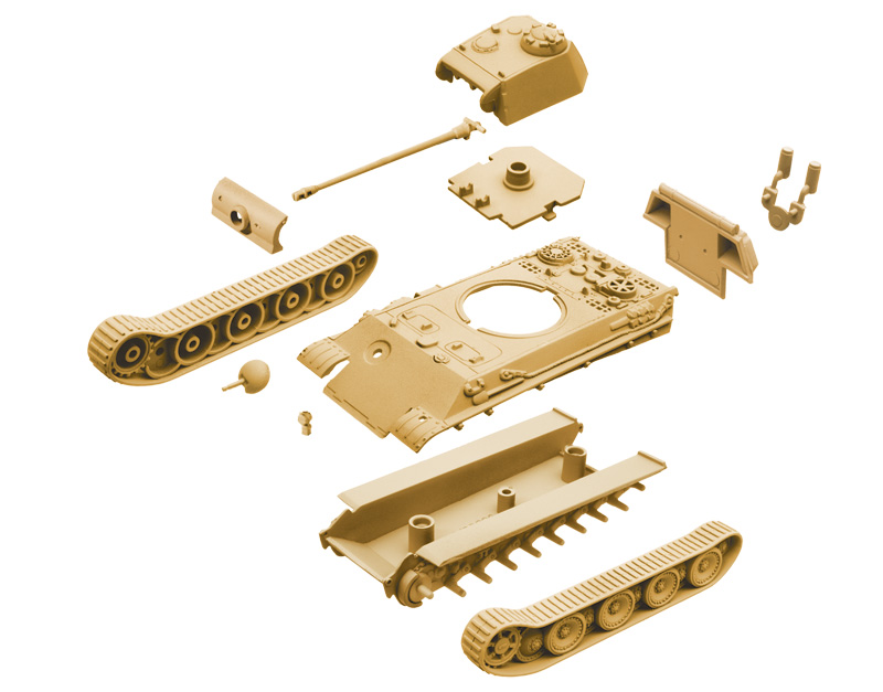 Italeri 1:72 PZ.KPFW.V Panther Ausf. G Fast Assembly IT7504 - Afbeelding 2
