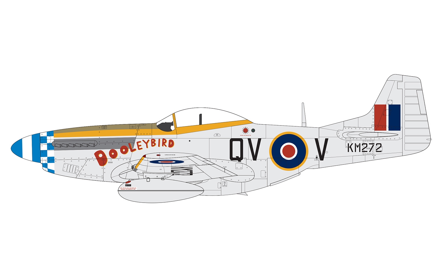 Airfix 1:48 North American Mustang Mk.IV / P-51K Mustang AF05137 - Afbeelding 3