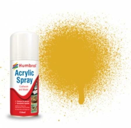 Humbrol Acrylic Spray # 16 Gold Metallic HAD6016