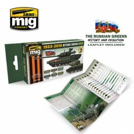 Ammo MIG Mythical Russian Green Colors Set 1935-2016 MIG7160